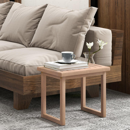 Dreamade Teak Shower Bench for Inside Shower, 19" Waterproof Teak Shower Stool with Non-Slip Foot Pads
