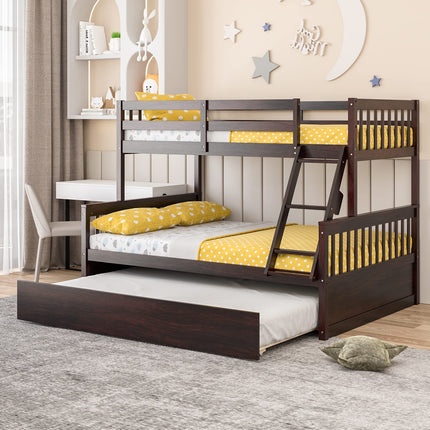 Twin Over Full Bunk Bed with Trundle - Dreamade