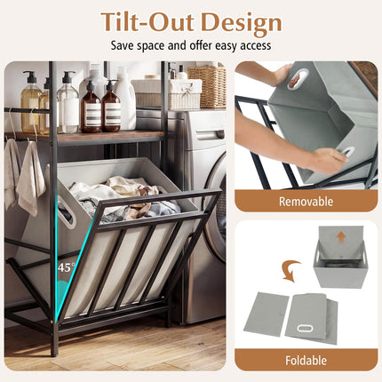 Dreamade Tilt out Laundry Hamper with Removable Basket
