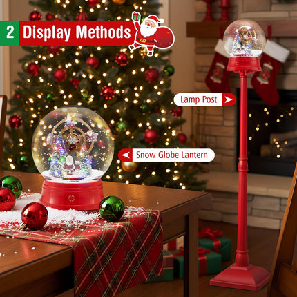 Dreamade 5 Ft Christmas Snow Globe Lantern ( Snowing Santa with Ferris Wheel )