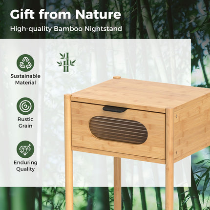 Dreamade Bamboo Nightstand