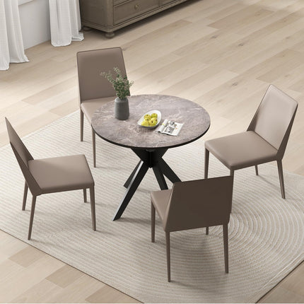 Dreamade 36" Round Wood Dining Table
