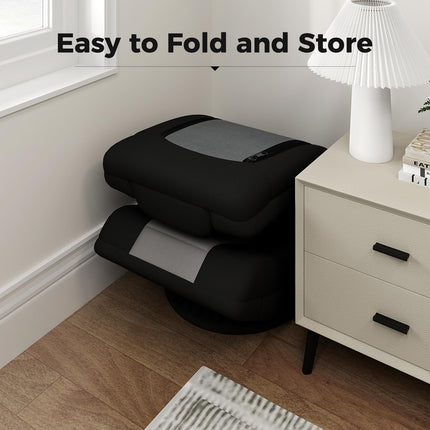 Dreamade Floor Chair with Back Support, 4-Position Adjustable Back, Lazy Sofa Chair, Meditation Chair