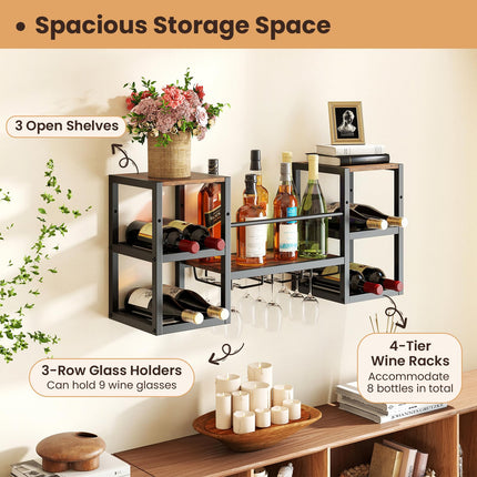 Dreamade Wine Rack Wall Mounted
