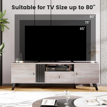 Dreamade Modern TV Stand for 65-80 Inch TV