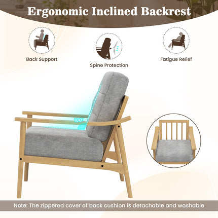 Dreamade Mid Century Modern Accent Chair