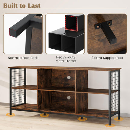 Dreamade Industrial TV Stand for TVs up to 65 Inch