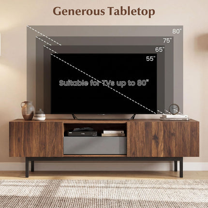 Dreamade Mid Century Modern TV Stand for TVs up to 80"