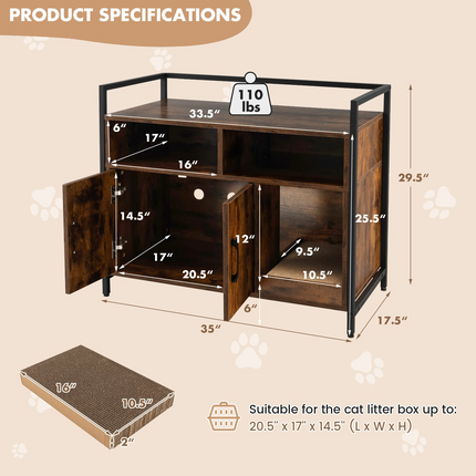 Cat Litter Box Enclosure - Dreamade