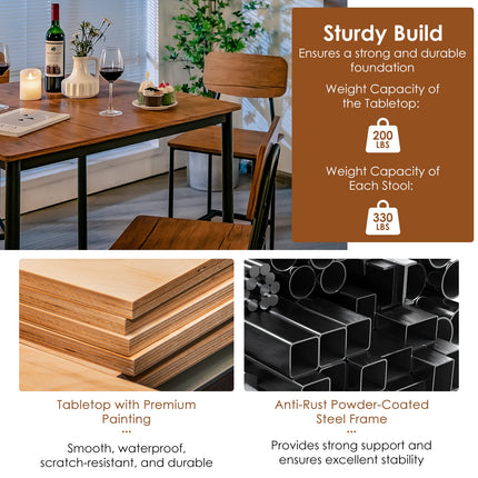 5-Piece Dining Table Set - Dreamade