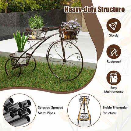 Dreamade Metal Bicycle Planter