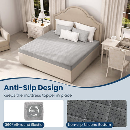 Dreamade Mattress Topper Cover, Soft Velvet Mattress Protector with Deep Pockets