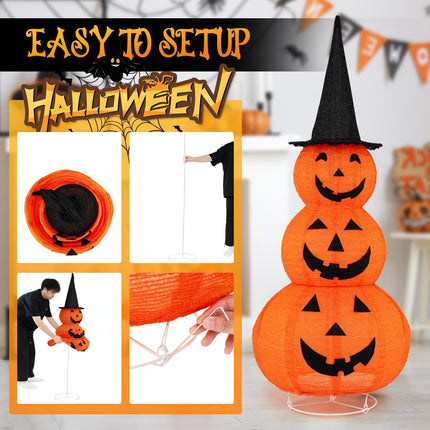 Dreamade 5 FT Halloween Light Up Pumpkin Decoration