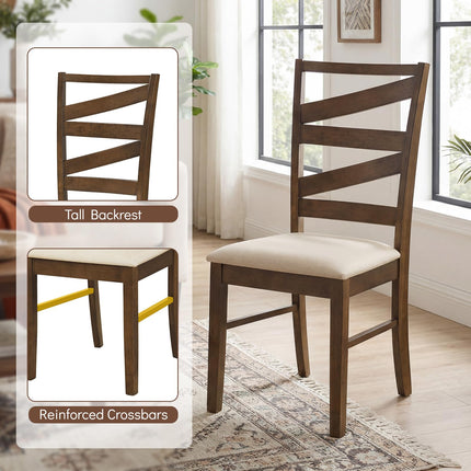 Dreamade Kitchen Chairs with Tall Backrests for Dining Room