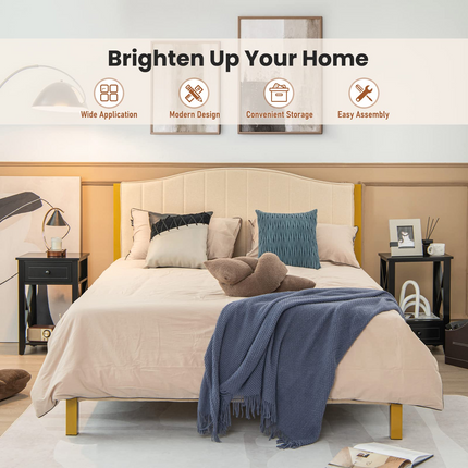 Dreamade Modern X-Design Nightstand Set