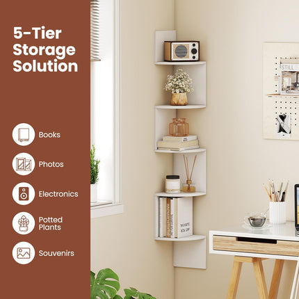 Dreamade Corner Shelf Wall Mounted Set of 1/2