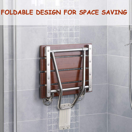15" Folding Shower Seat Bench300lb Capacity for Senior