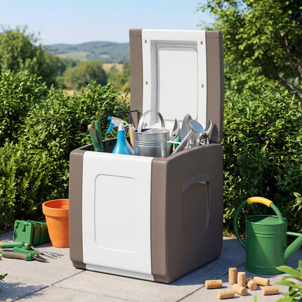 Dreamade 27/53/80 Gallon Patio Container with Lockable Lid