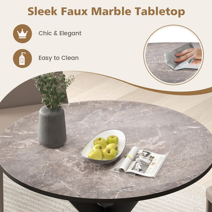Dreamade 36" Round Wood Dining Table