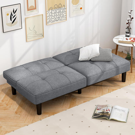 Dreamade Convertible Futon Sofa Bed, Upholstered Folding Recliner
