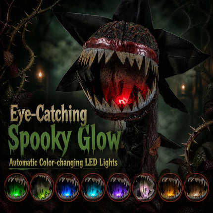 DREAMADE 6.2 ft Halloween Sound Activated Animatronic Man-Eater Plant
