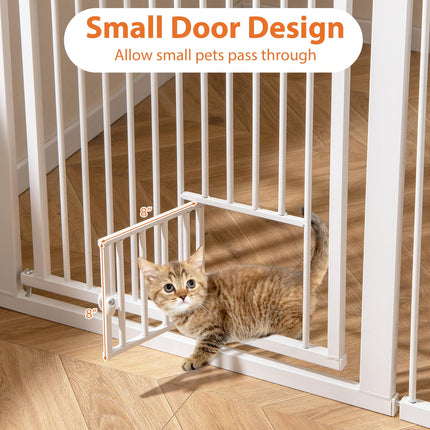 Dreamade 59” Extra Tall Pet Gate Heavy-Duty Metal Cat Gate with Wide Opening
