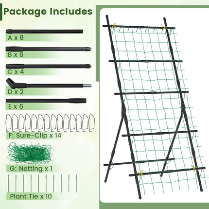 Dreamade Cucumber Trellis, Trellis for Climbing Plants Outdoor