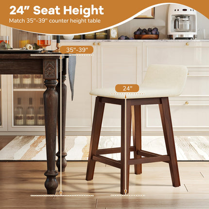 Dreamade 24" Bar Stools Set of 2/4