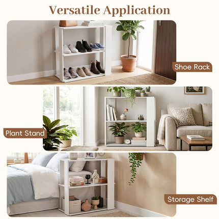 Dreamade 3-Tier Stackable Shoe Organizer with Anti-Tipping Device (1/2)