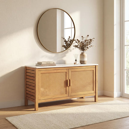 Dreamade Acacia Wood Outdoor Cabinet