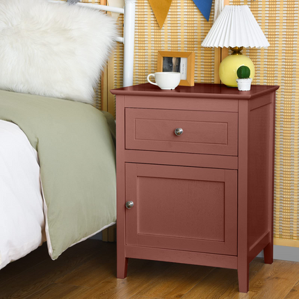 Wooden End Table W/Shelf - Dreamade