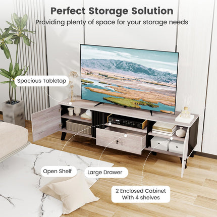 Dreamade Modern TV Stand for 65-80 Inch TV