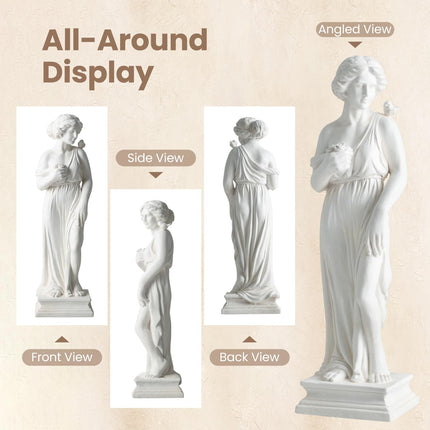 Dreamade 31.5" Greek Goddess Statue with Bird