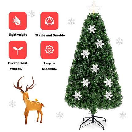 Dreamade Pre-Lit Fiber Optic Artificial Christmas Tree - DreamadeUS