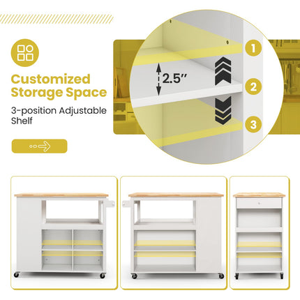 Mobile Kitchen Island Cart - Dreamade