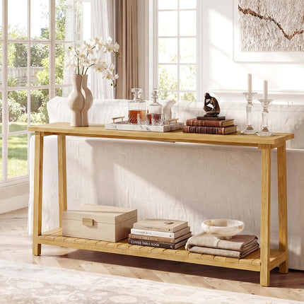 Dreamade 71" Solid Wood Console Table(71" x 12" x 31")