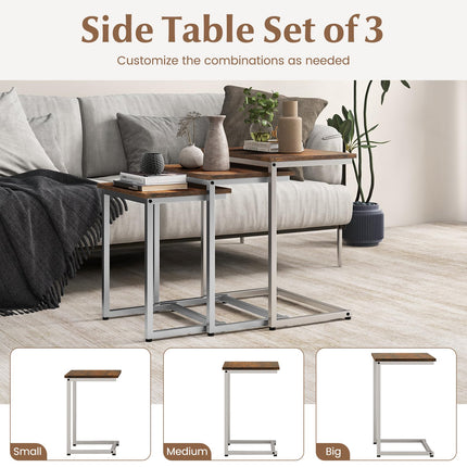Dreamade Nesting Coffee Table Set of 3
