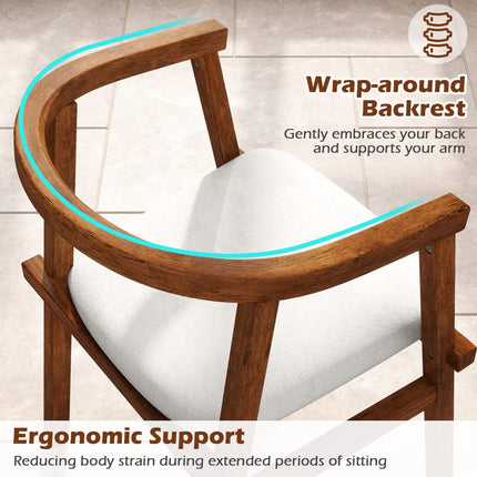 Dreamade 2/4 Wooden Dining Chairs Set