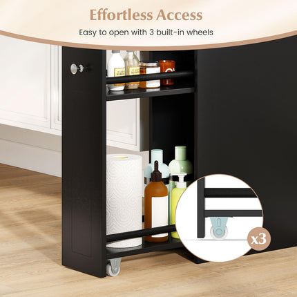 Dreamade Slim Bathroom Storage Cabinet for Living Room