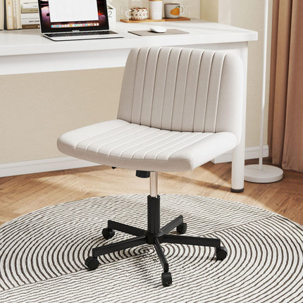Dreamade Armless Cross Legged Office Chair for Home