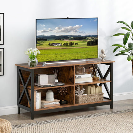 Dreamade TV Stands for Living Room - 3-Tier Media Console Table with Storage Shelves