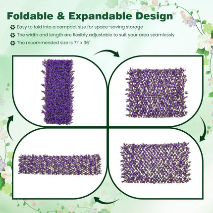 Dreamade Expandable Fence Privacy Screen - Decorative Faux Fencing Panel for Balcony