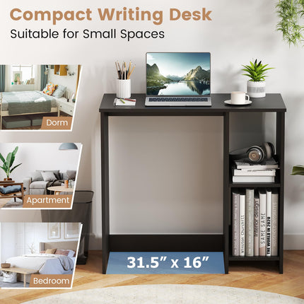 Dreamade 31.5 Inch Home Office Computer Desk with Shelves