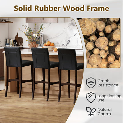 Dreamade Bar Stools Set of 2/4 with Button Tufted Back