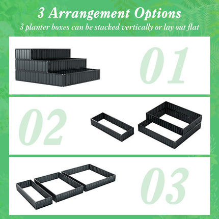 Dreamade 3 Tier Raised Garden Bed