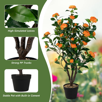 40" Artificial Camellia Tree - Dreamade