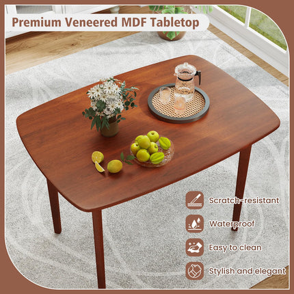 Dreamade 43" x 31" Dining Table with Rubber Wood Legs