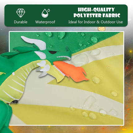 DREAMADE 5.2FT Hanging Inflatable Dragon Lighted Halloween Yard Decoration