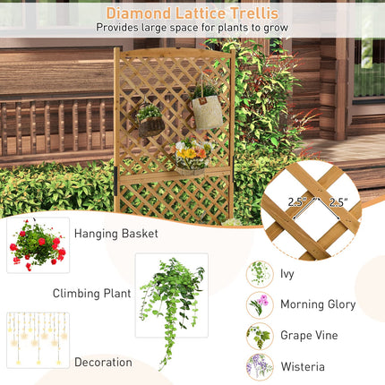 Planter Raised Bed with Trellis - Dreamade