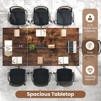 Dreamade 6 FT Conference Table for 8-10 People